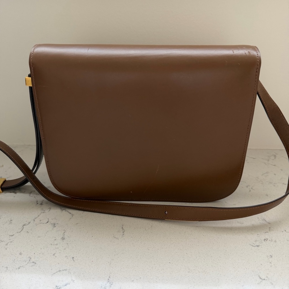 Celine Brown Box Calf Box Bag with Gold Hardware - Picture 8 of 12